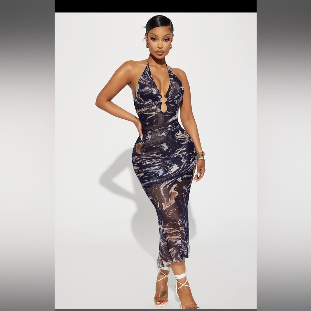 Deia Mesh Maxi Dress